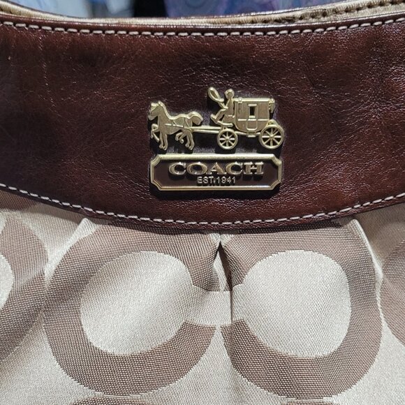 COACH MADISON OP ART AUDREY SATCHEL PURSE BAG VTG EUC CLEAN! - Picture 13 of 16